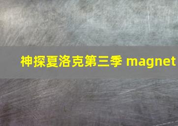 神探夏洛克第三季 magnet